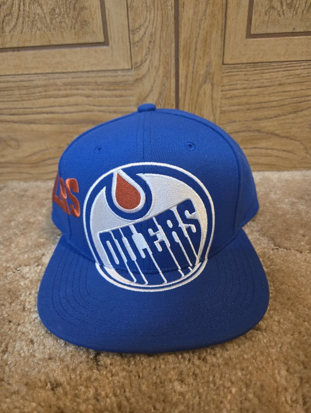 Mitchell & Ness Blue Snapback with Green Undervisor